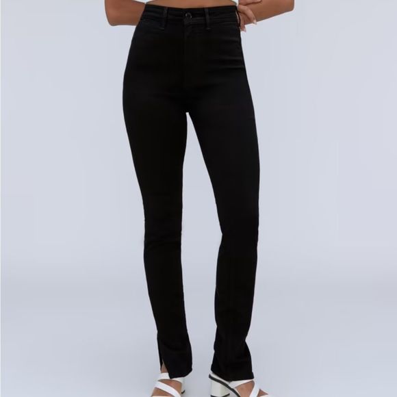 Everlane The Way High Skinny Split Hem Jeans Black Size 25 - Picture 3 of 11